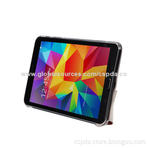 Ultra-slim Hot Press PU and PC Leather Cases for Samsung Galaxy Tab 4 8.0, Different Colors